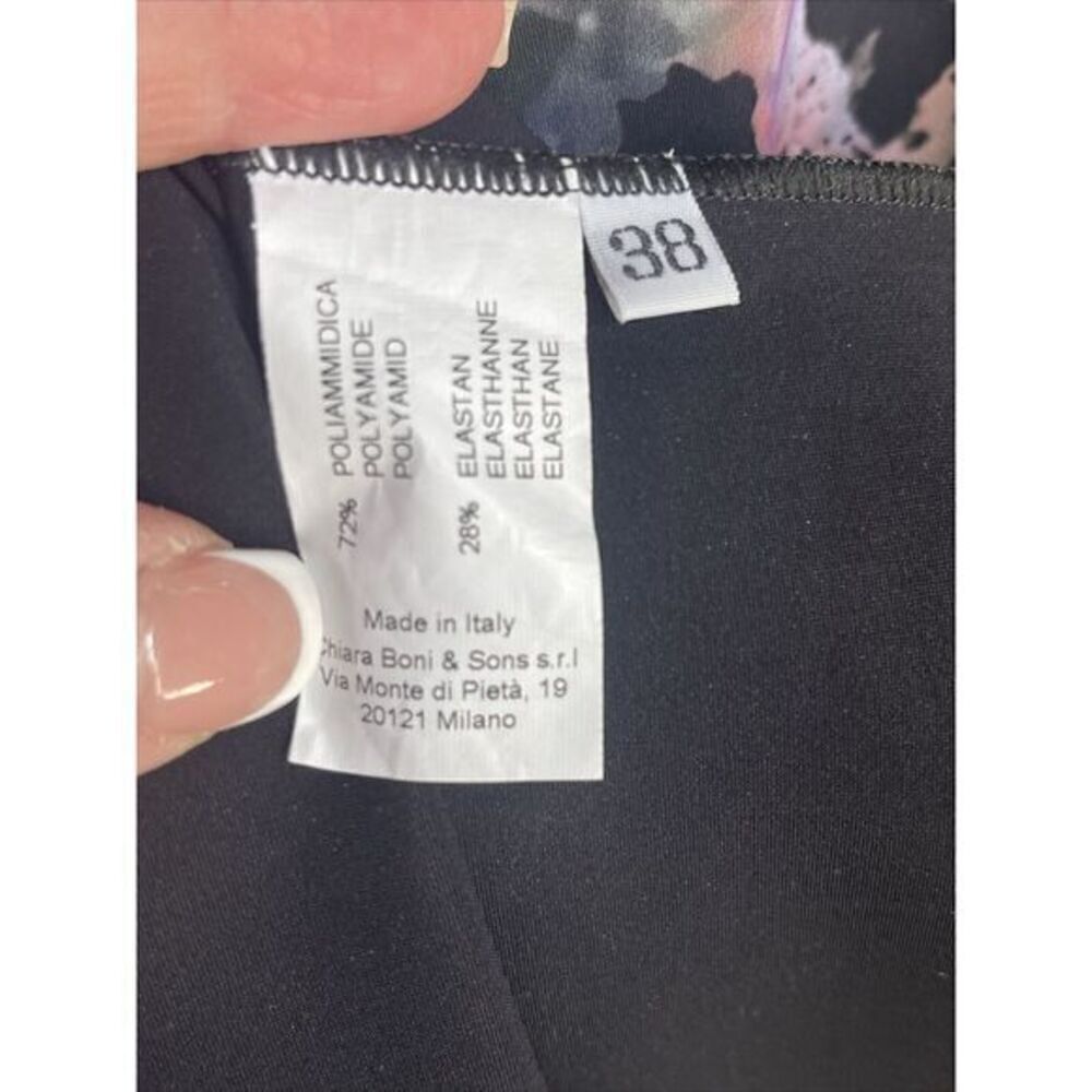 Chiara Boni La Petite Robe Size 2 Watercolor Abstract Sleeveless Dress 38 EUC - Picture 10 of 14
